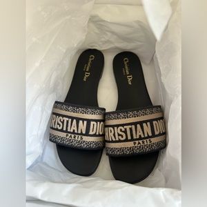 Dior Dway Slide Deep Blue size 38
